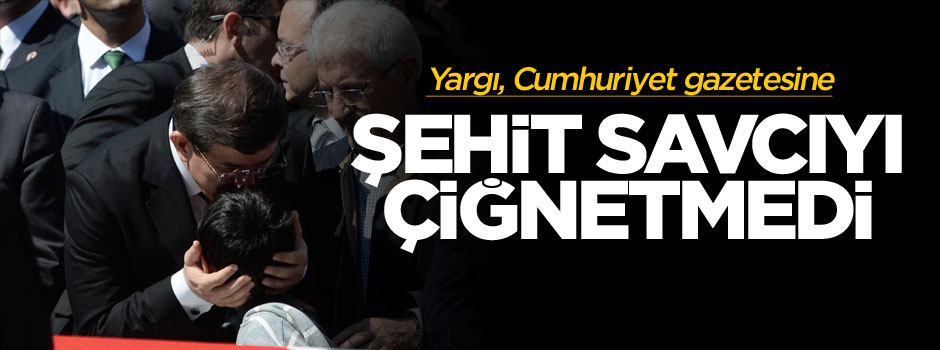 Cumhuriyet gazetesinin Davutoğlu'na açtığı davaya ret