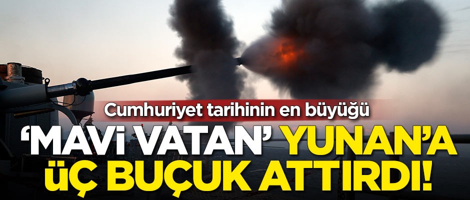 Cumhuriyet tarihinin en büyük tatbikatı Yunan'a üç buçuk attırdı