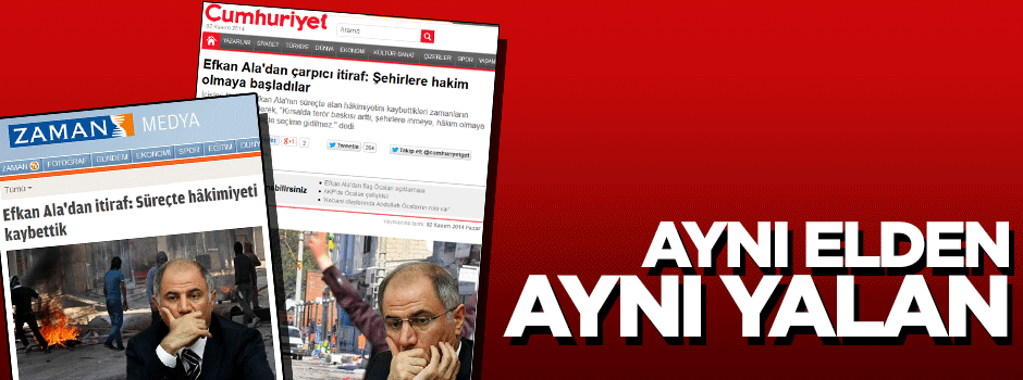 Cumhuriyet ve Zaman'ın 'Efkân Âlâ' haberi de düzmece