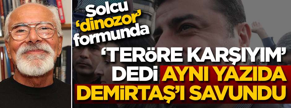 Cumhuriyet'in 'dinozor'u Emre Kongar kendiyle çelişti... 'Teröre karşıyım' deyip Selahattin Demirtaş'ı savundu