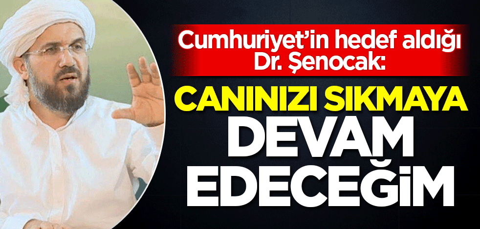 Cumhuriyet'in hedef aldığı İhsan Şenocak, lafı gediğine oturttu! 'Canınızı sıkmaya devam edeceğim'