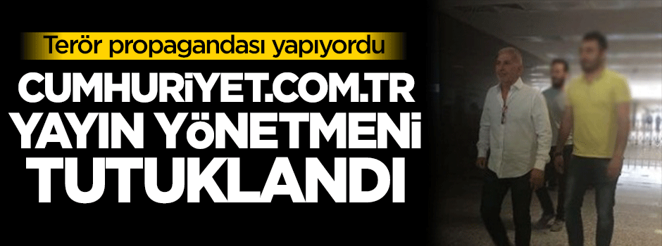 Cumhuriyet'in internet sitesi yayın yönetmeni hakkında karar!