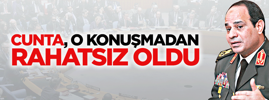 Cunta, Erdoğan’ın konuşmasından rahatsız oldu