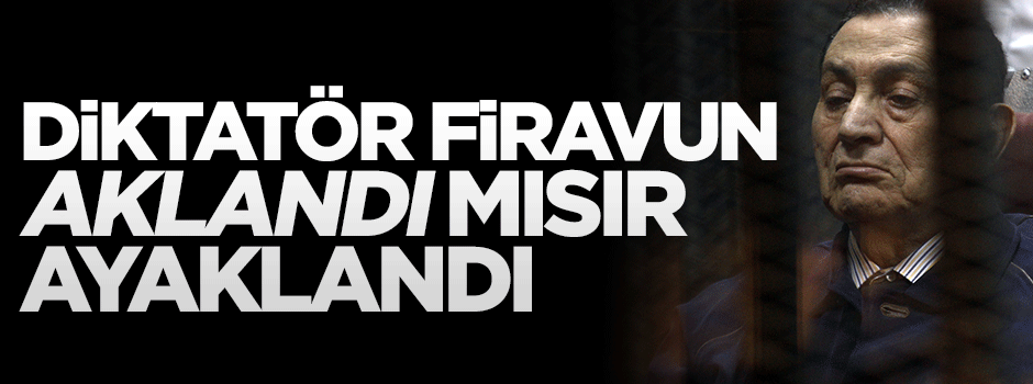 Cunta yargısı Diktatör Hüsnü'yü akladı, Mısır ayaklandı