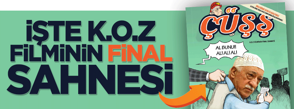 'Çüşş' mizah dergisi K.O.Z filminin final sahnesini çizdi