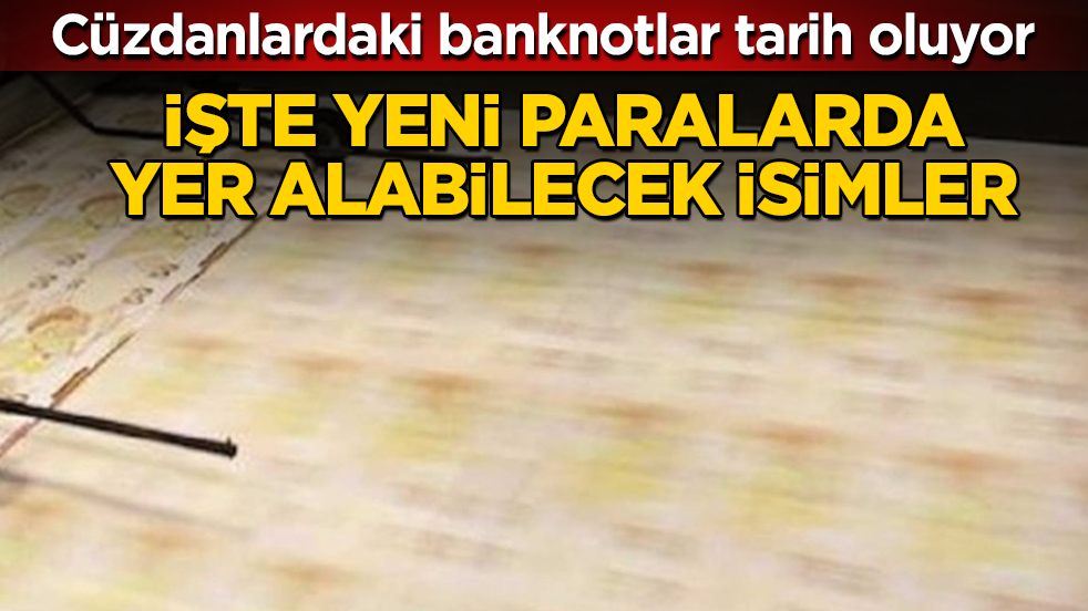 Cüzdanlardaki banknotlar tarih oluyor! İşte yeni paralarda yer alabilecek isimler