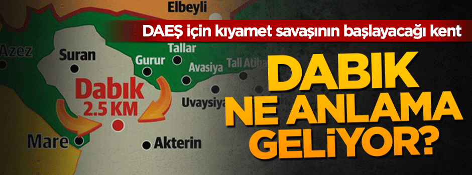 Dabık'ın adı nereden geliyor?