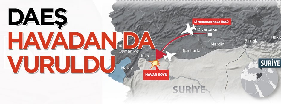 DAEŞ havadan da vuruldu
