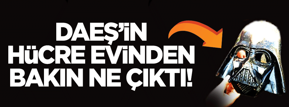 DAEŞ'in hücre evinden maskeler çıktı