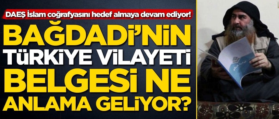 DAEŞ'in 'Türkiye Vilayeti' belgesi ne anlama geliyor?