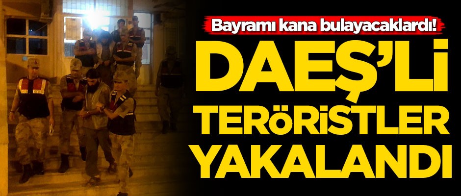 DAEŞ'li teröristler Türkiye'ye girerken yakalandı!