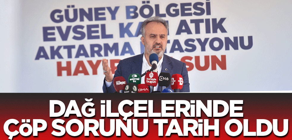 Dağ ilçelerinde çöp sorunu tarih oldu