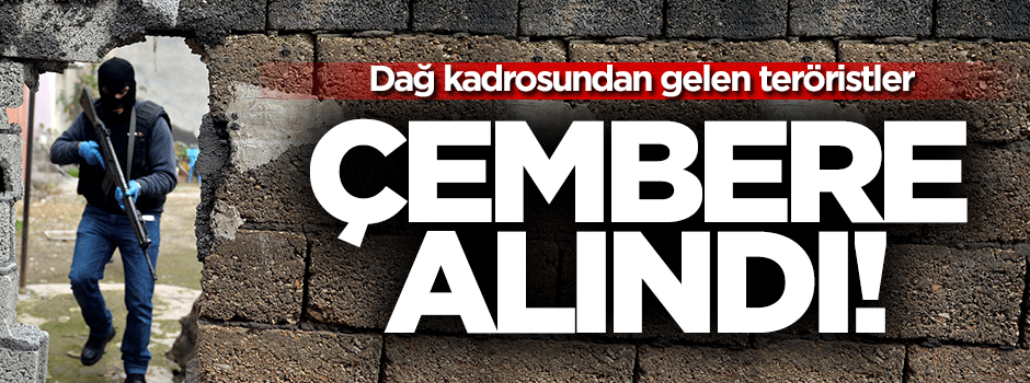 Dağ kadrosundan gelen teröristler çembere alındı