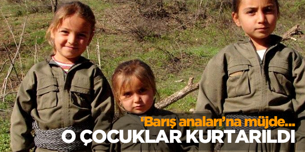 Dağa kaçırılmak istenen 3 minik çocuk operasyonla kurtarıldı