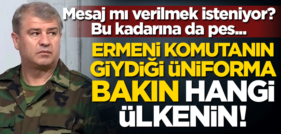 Dağlık Karabağ'ın sözde Ulusal Güvenlik Servisi Şefi Kamo Aghajanyan ABD askeri üniforması giydi
