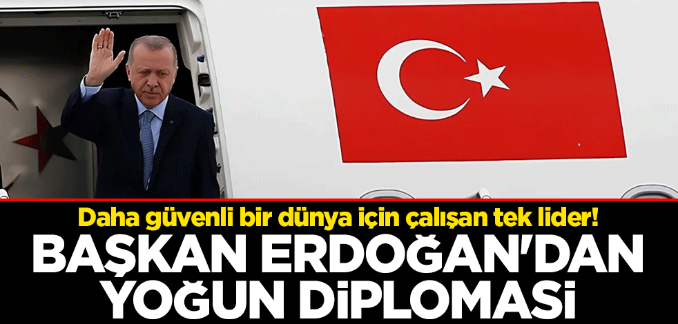 Daha güvenli bir dünya için çalışan tek lider! Başkan Erdoğan'dan yoğun diplomasi