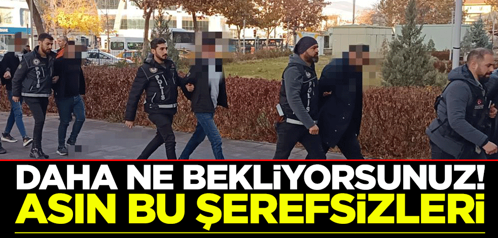 Daha ne bekliyorsunuz! Asın bu şerefsizleri