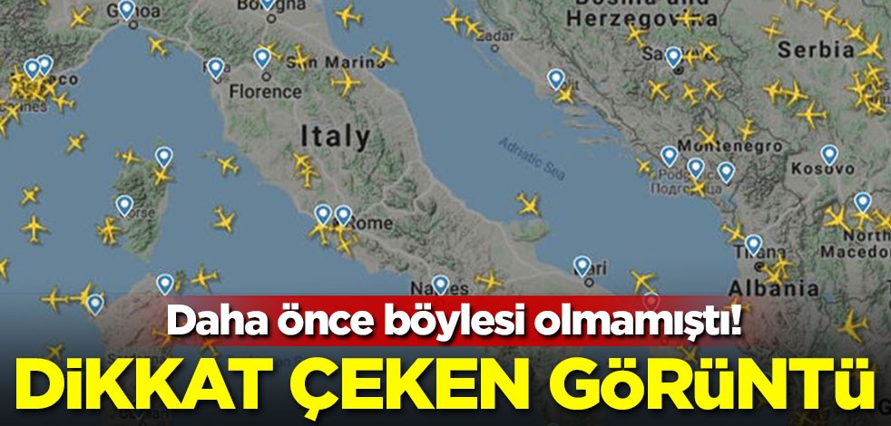 Daha önce böylesi olmamıştı! Dikkat çeken görüntü