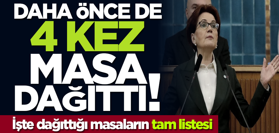 Daha önce de 4 kez masa dağıttı! İşte dağıttığı masaların tam listesi