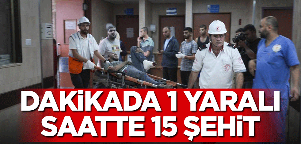 Dakikada 1 yaralı saatte 15 şehit! İşte Gazze'deki katliam
