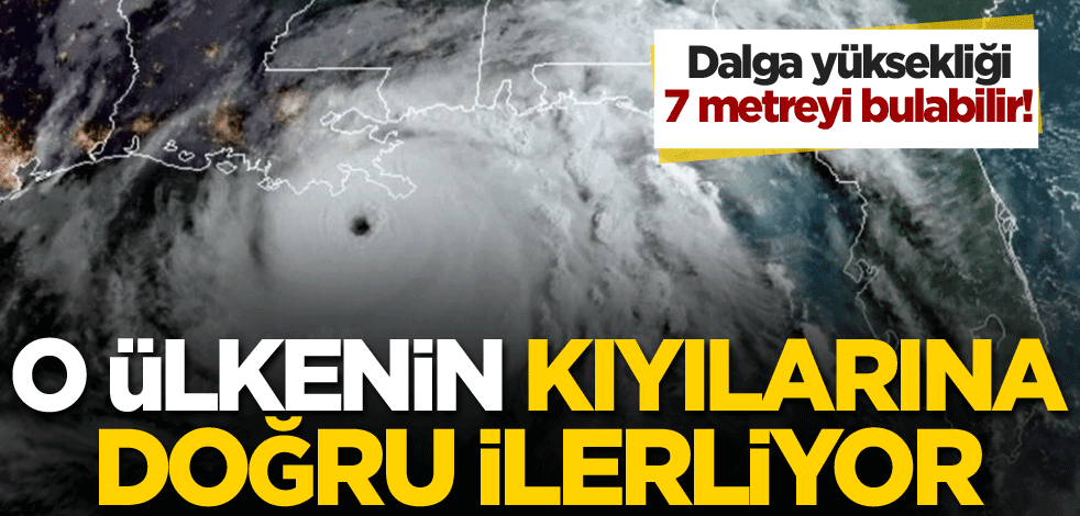 Dalga yüksekliği 7 metreyi bulabilir! O ülkenin kıyılarına doğru ilerliyor