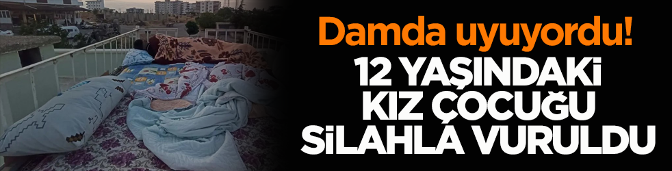 Damda uyuyordu! 12 yaşındaki kız çocuğu silahla vuruldu