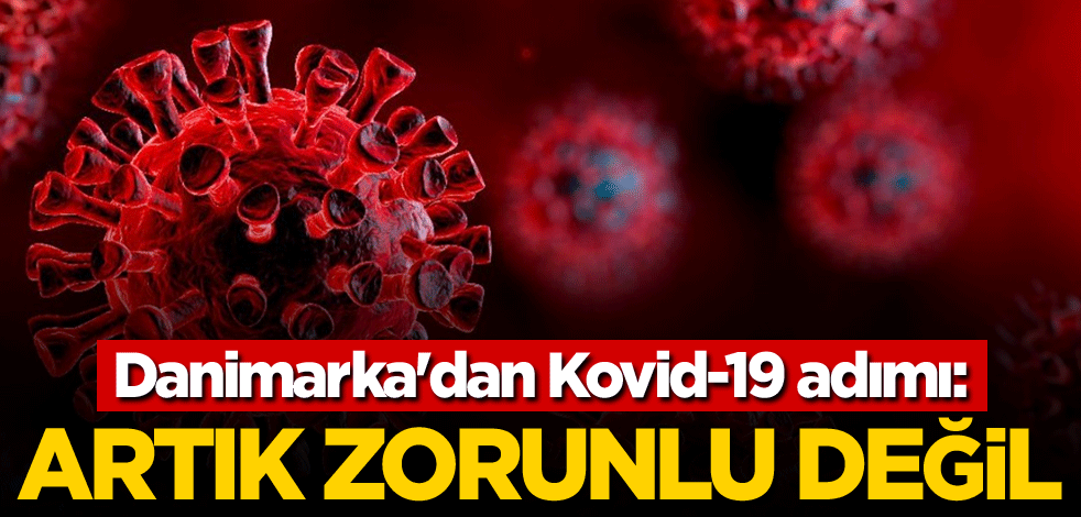 Danimarka'dan Kovid-19 adımı: Artık zorunlu değil