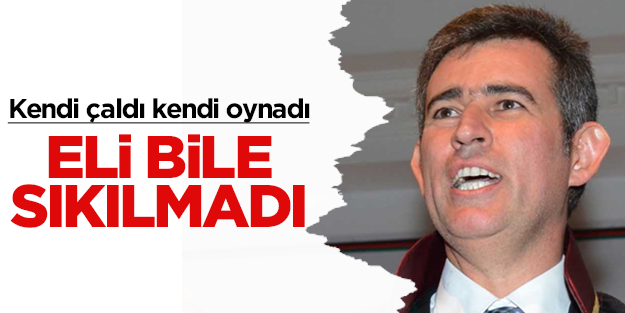 Danıştay Başkanı Feyzioğlu'nun elini sıkmadı