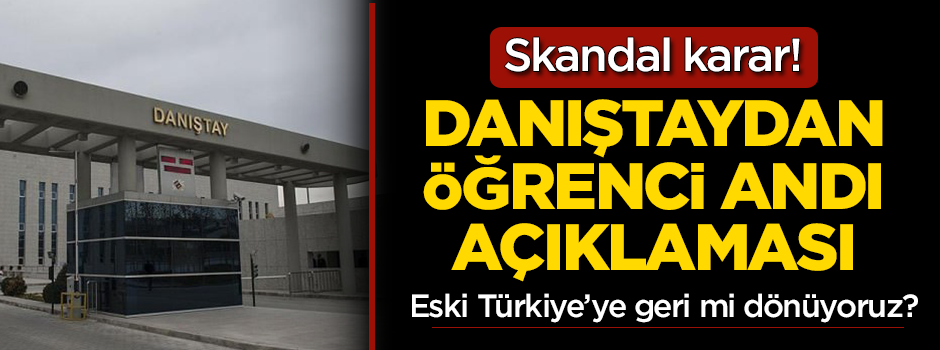 Danıştaydan 'Öğrenci Andı' kararı