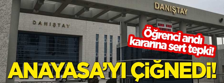 Danıştay'ın 'öğrenci andı' kararına sert tepki! "Anayasa'yı çiğnedi"