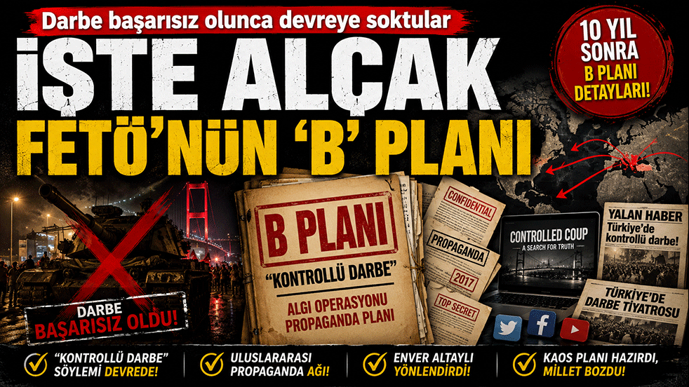 Darbe başarısız olunca devreye soktular! İşte alçak Fetö’nün ‘B’ planı