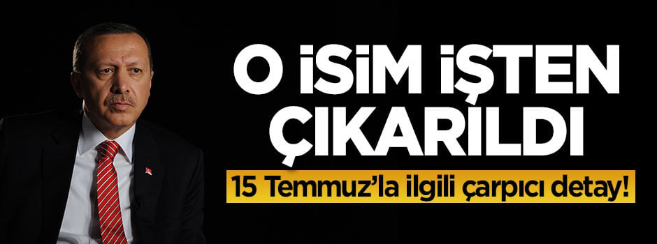 Darbe gecesi Erdoğan'ı İstanbul'a getiren pilot işten çıkarıldı