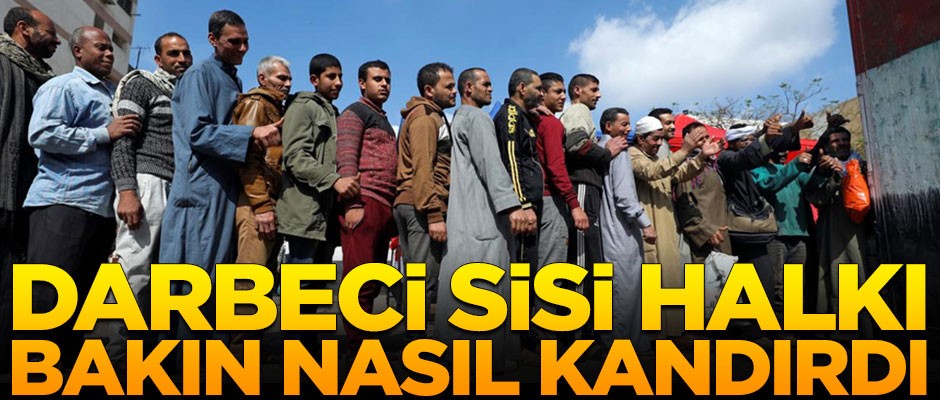 Darbeci Sisi halkı bakın nasıl kandırdı