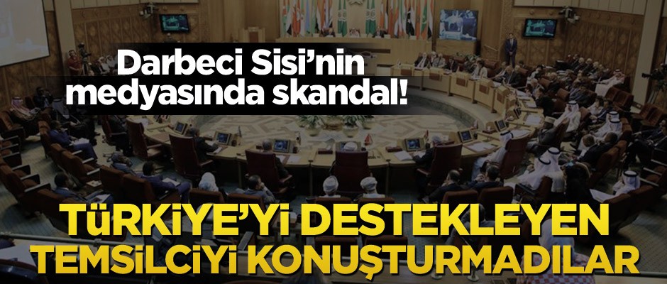 Darbeci Sisi’nin medyasında skandal! Türkiye’yi destekleyen temsilciyi konuşturmadılar