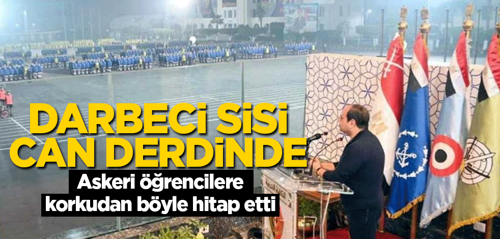 Darbeci Sisi'nin yeni önlemi! Camekan ardından asker selamladı