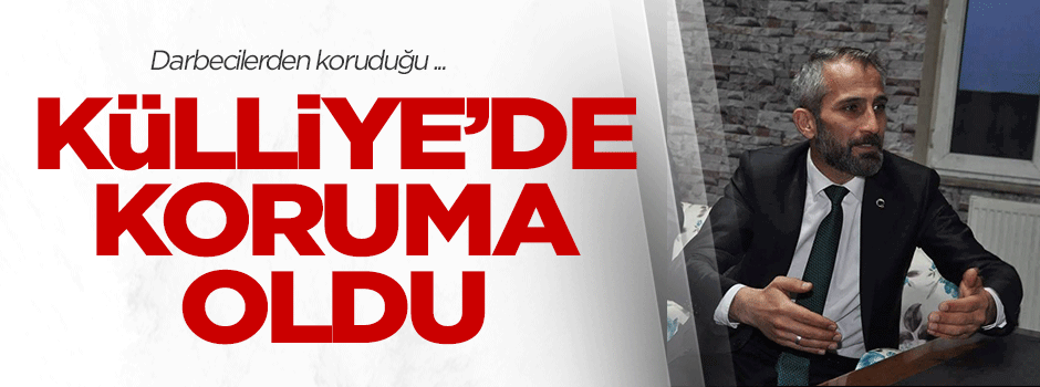 Darbecilerden koruduğu Külliye'de şimdi koruma