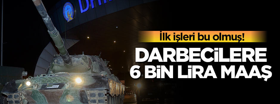 Darbecilere 6 bin lira maaş!