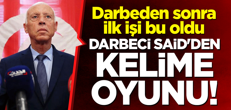 Darbeden sonra ilk işi bu oldu: Darbeci Said'den kelime oyunu!