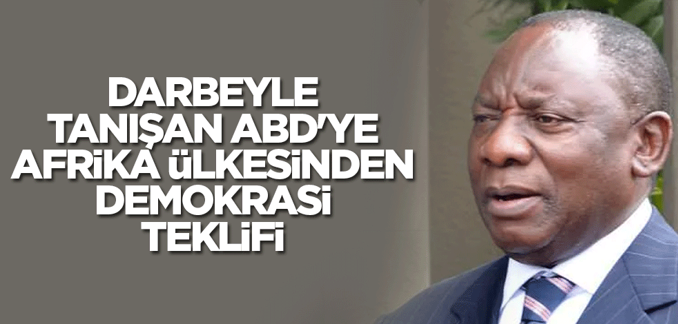 Darbeyle tanışan ABD'ye Afrika ülkesinden demokrasi teklifi