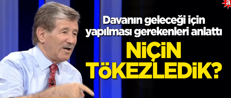 Davanın geleceği için yapılması gerekenleri anlattı: "Niçin tökezledik? Ya da yeniden başlamak"
