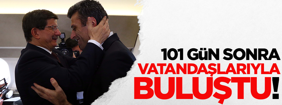 Davutoğlu 101 gündür esir olan 49 vatandaşla buluştu
