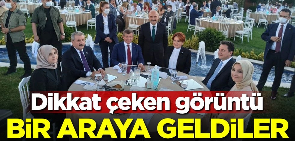 Davutoğlu, Babacan, Akşener ve Destici bir araya geldi