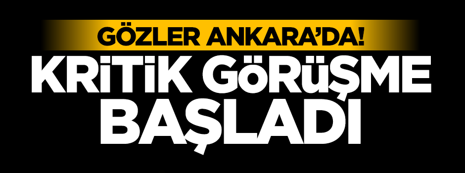 Davutoğlu-Bahçeli görüşmesi başladı