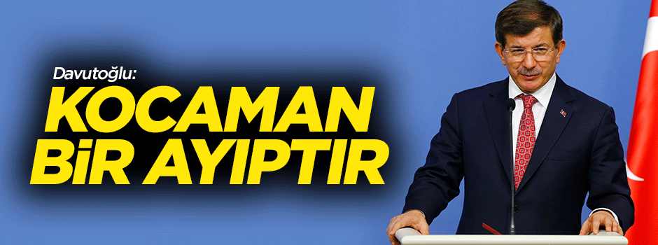 Davutoğlu: Bu Anayasa kocaman bir ayıptır