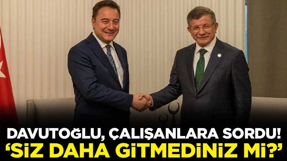Ravutoğlu, çalışanlara sordu! "Siz daha gitmediniz mi?"