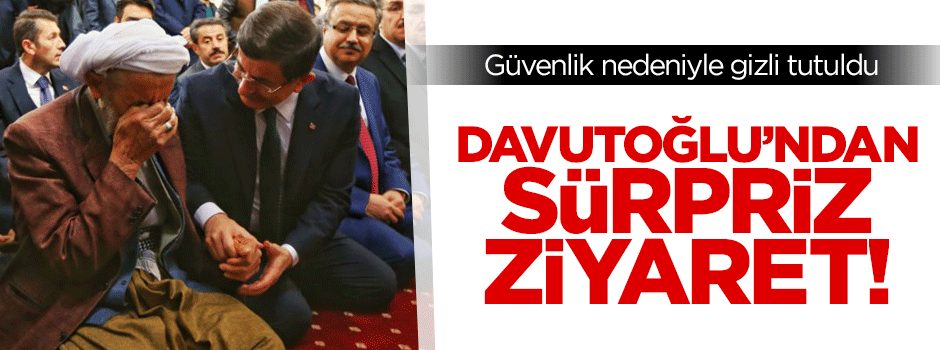 Davutoğlu Cuma namazını Şırnak'ta kıldı