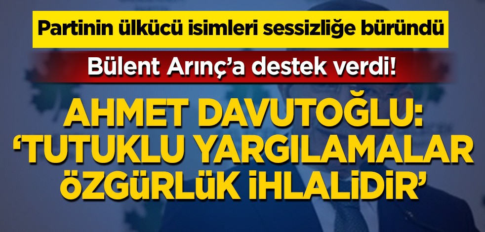 Davutoğlu da Demirtaş ve Kavala'ya özgürlük istedi