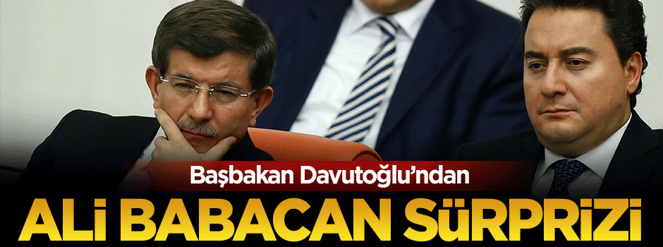 Davutoğlu, devlerin karşısına Babacan'la çıktı