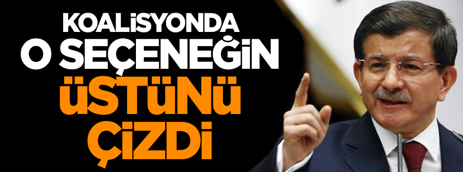 Davutoğlu, 'dönüşümlü başbakanlık' seçeneğinin üstünü çizdi