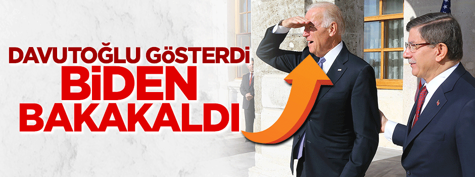 Davutoğlu gösterdi Joe Biden hayran kaldı
